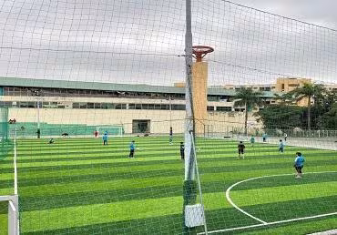 Sân bóng cỏ nhân tạo Sân bóng ĐH QLCN Hải Phòng do Khánh Phát thi công