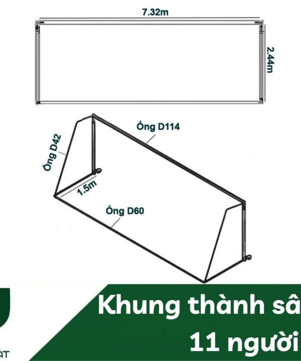Khung Thành Sân 11: Tiêu Chuẩn FIFA Cho Sân Bóng Chuyên Nghiệp 7 khung1.3