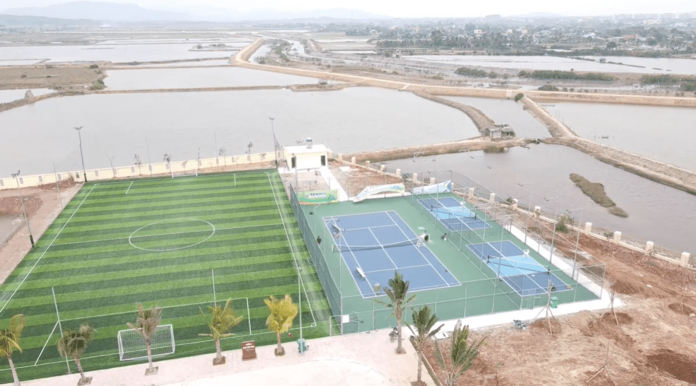 Cụm sân bóng tennis pickleball Cụm sân bóng, tennis, pickleball Công ty Dịch Vụ Dầu Khí Tổng Hợp PTSC Thanh Hóa do Khánh Phát thi công