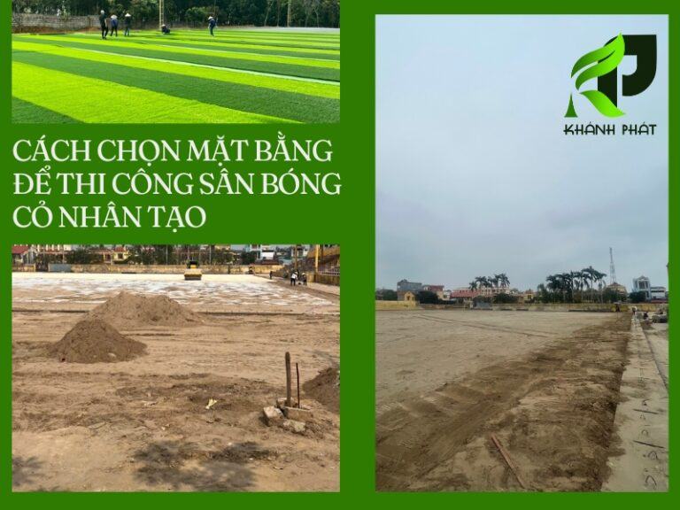 Mặt bằng phù hợp để thi công sân bóng cỏ nhân tạo