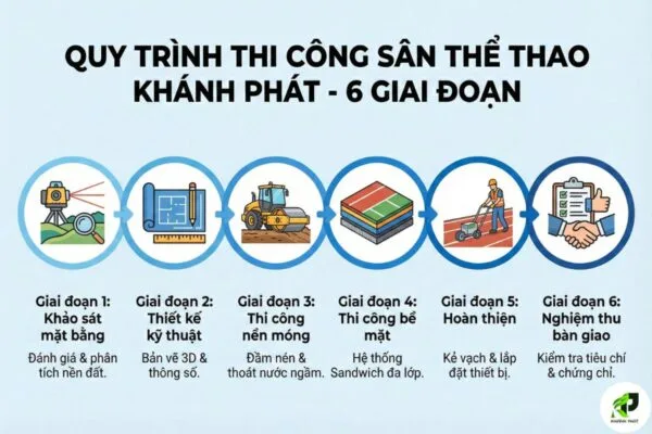 6 giai đoạn thi công sân điền kinh từ khảo sát đến nghiệm thu 6 giai đoạn thi công sân điền kinh từ khảo sát đến nghiệm thu