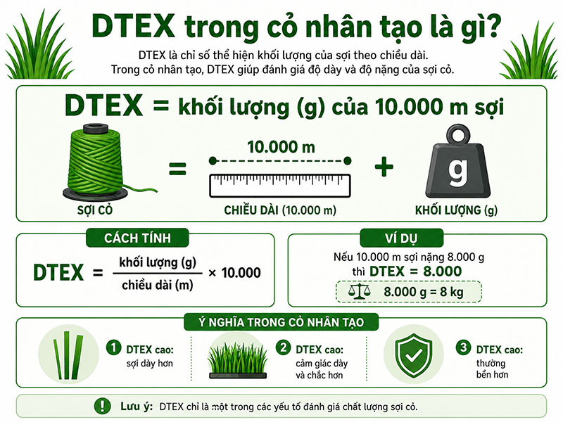 DTEX la gi cong thuc tinh co nhan tao DTEX la gi cong thuc tinh co nhan tao