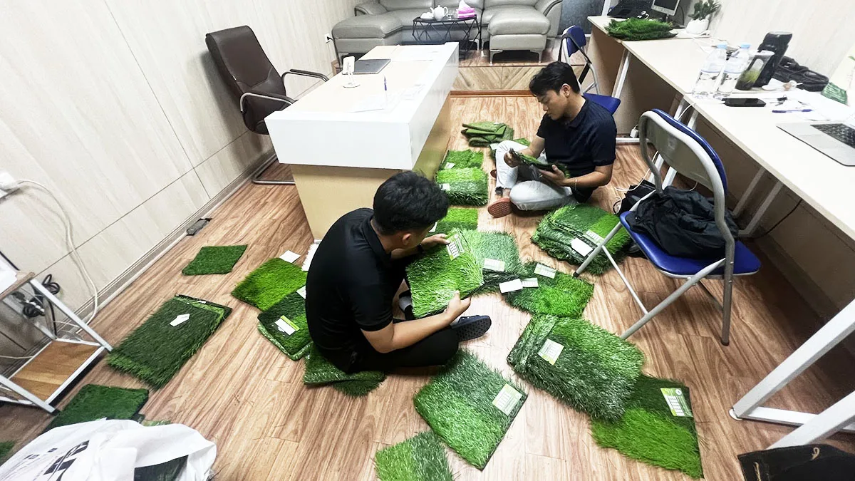 mẫu cỏ nhân tạo khánh phát