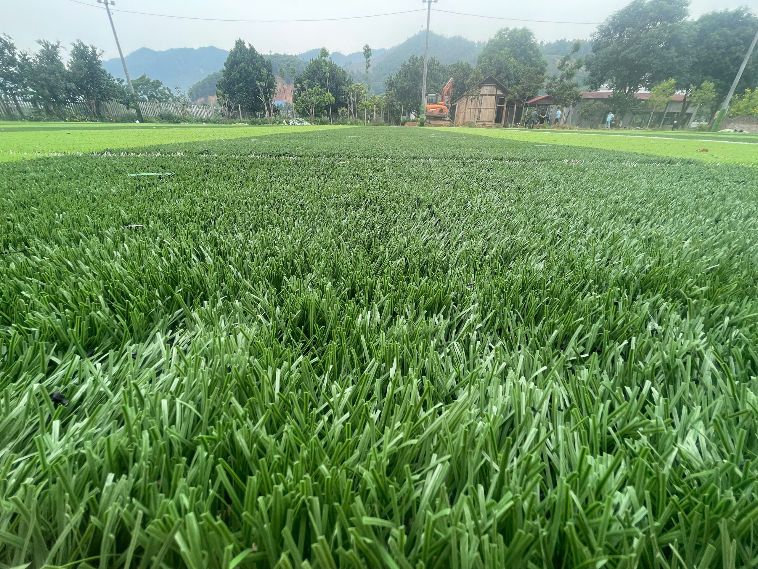 khu vực cầu môn sân bóng cỏ nhân tạo Yên Lập Phú Thọ