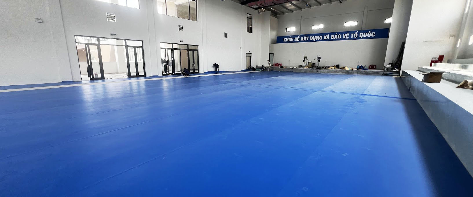 Tổ hợp sân thể thao Khánh Phát đã thi công Tổ hợp sân thể thao Khánh Phát đã thi công